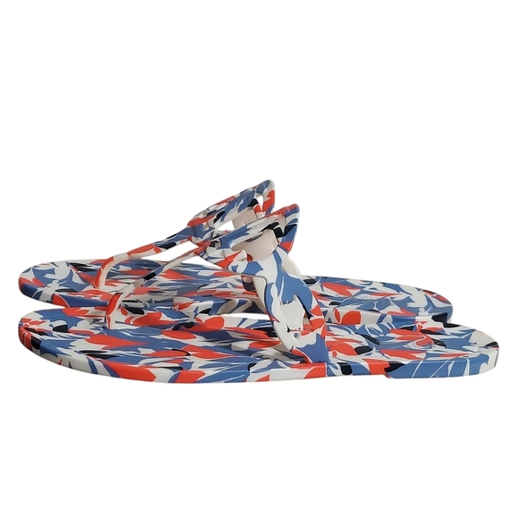 Ralph Lauren Audrie Floral Logo Front Jelly Sandals - Picture 4 of 16